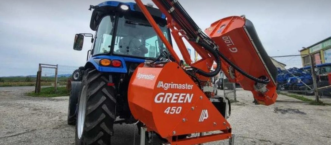 Braț de cosit Agrimaster Green Shark, în curtea noastră
